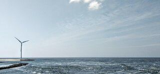 Buitenhof Reizen - Ondernemend - Zomers Zeeland - begeleide groepsreizen voor mensen met een verstandelijke beperking - zicht op windmolen bij oosterschelde