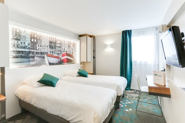 Buitenhof reizen voor mensen met een verstandelijke beperking - Hotel Caen - kamer