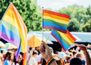 Buitenhof Reizen voor mensen met een verstandelijke beperking - Jongeren - Mini Milkshake - pride vlag Buitenhof Reizen voor mensen met een verstandelijke beperking - Jongeren - Mini Milkshake - pride vlag