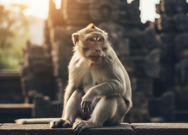 Buitenhof Reizen voor mensen met een verstandelijke beperking- Bali-aap